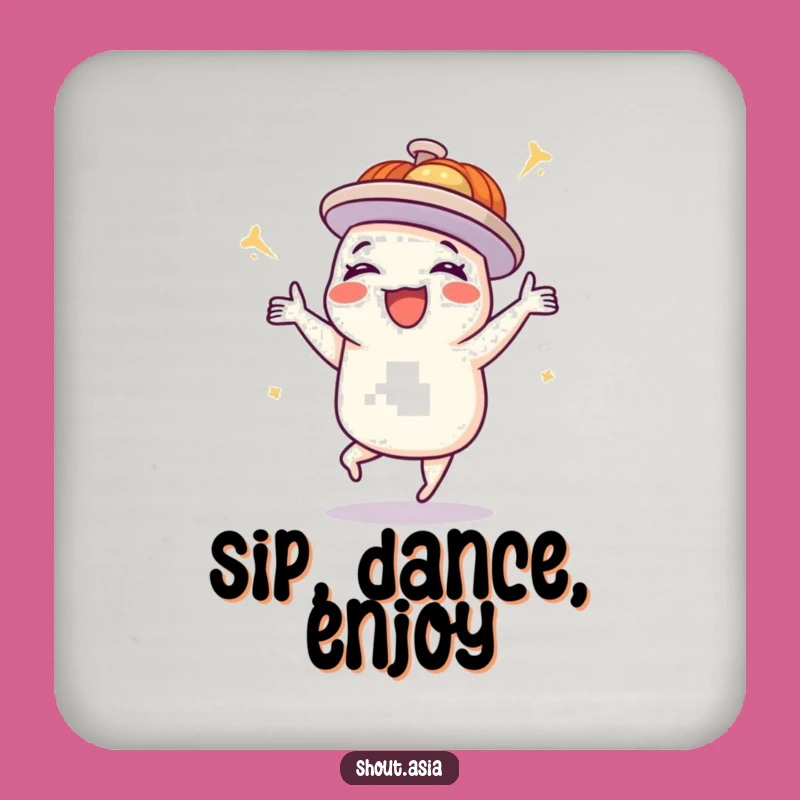 Funny Dim Sum Coaster Set: Protect Tables with Dancing Joy