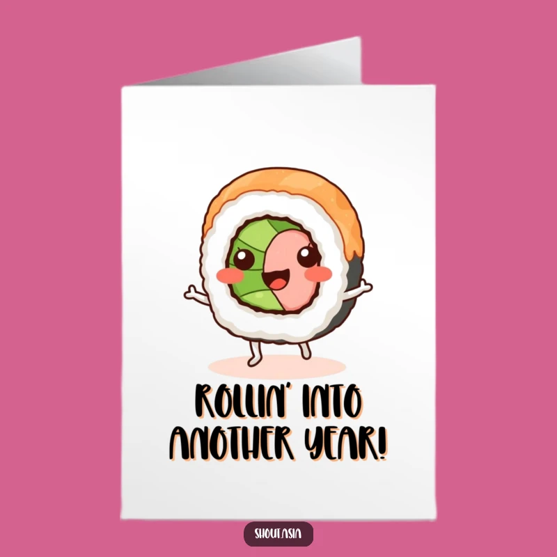 Free Printable Birthday Card: Funny Sushi Jig Downloadable, Perfect Gift