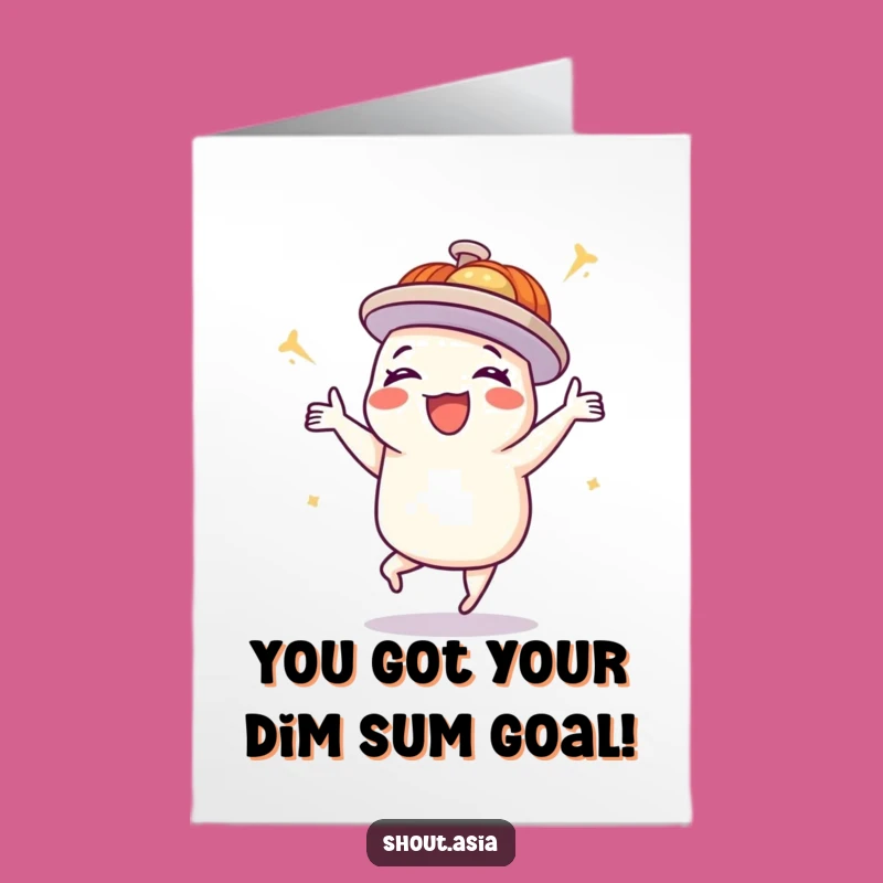Free Printable Congrats Card: Dim Sum Dance Celebration Downloadable